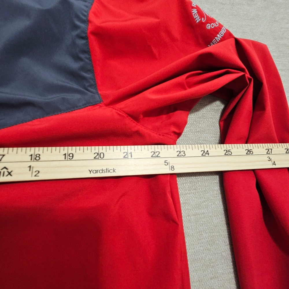 Columbia Wicked Shot Jacket Mens Medium Red Grey Quarter Zip Golf Pullover * - Picture 6 of 10